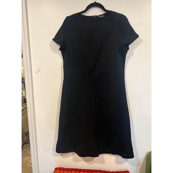 Womens Aled Couture Made in Israel Black Wool Sheath Dress Office Formal Size 12 - Picture 8 of 8